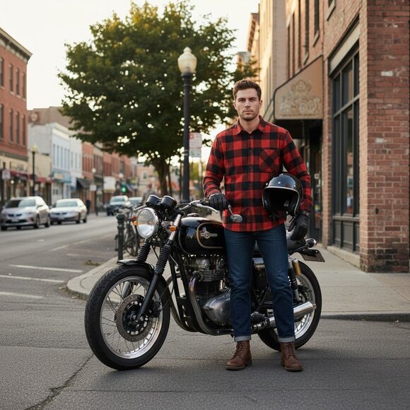 Lucky Brand Long Sleeve Button Up 100% Cotton Plaid Flannel Shirt - Picture 2 of 11